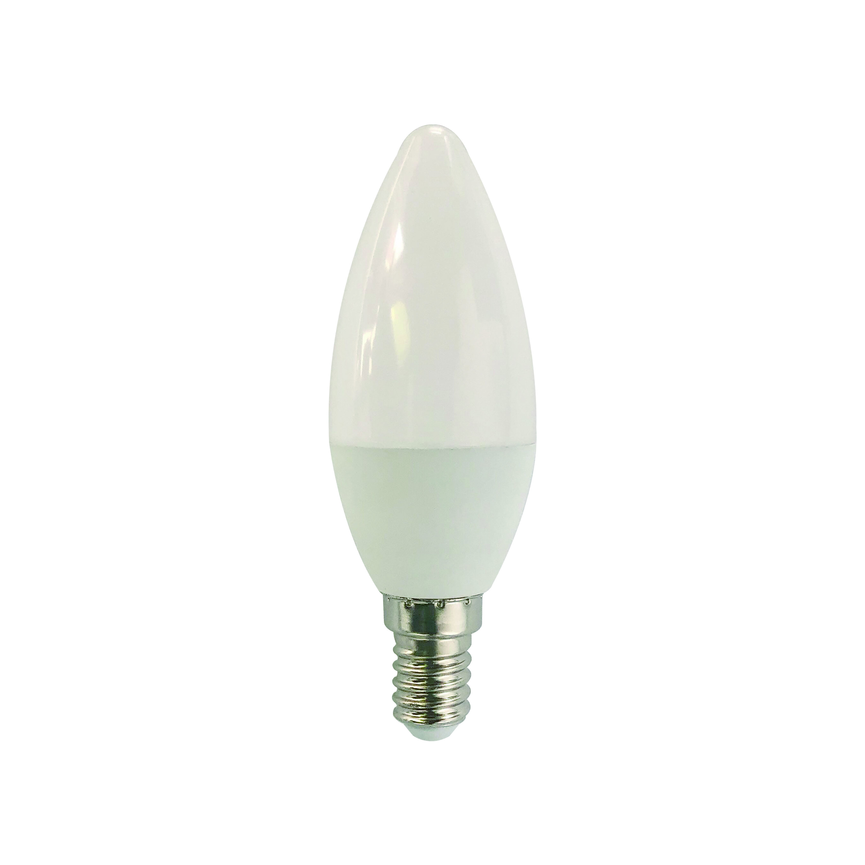 Лампа светодиодная LED 5вт Е14 белый матовая свеча на ветру FILAMENT