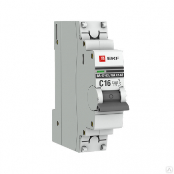 Выключатель автоматический однополюсный 4А D ВА47-63 4.5кА PROxima