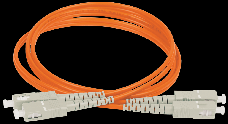 Шнур оптический коммутационный соединительный (патч-корд) для многомодового кабеля (MM) 50/125 (OM2) SC/UPC-SC/UPC двойного исполнения (Duplex) LSZH 3м