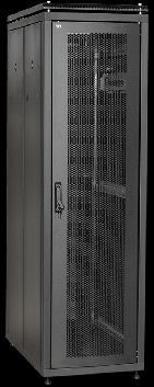 Шкаф сетевой 19дюйм ITK LINEA N 28U 600х600 мм перфорированная передняя дверь черный