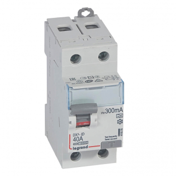 Выключатель дифференциального тока (УЗО) DX3 2П 40А 300мА-А