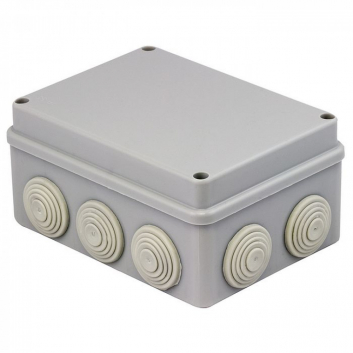 Коробка распаячная КМР-050-042 пылевлагозащитная 10 мембранных вводов уплотнительный шнур (190х140х70) PROxima