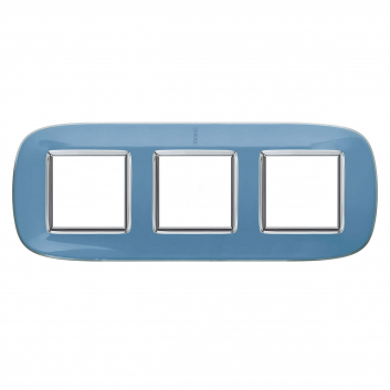 Axolute Накладки декоративные в форме эллипса прозрачные/голубая карамель на 2+2+2 модуля