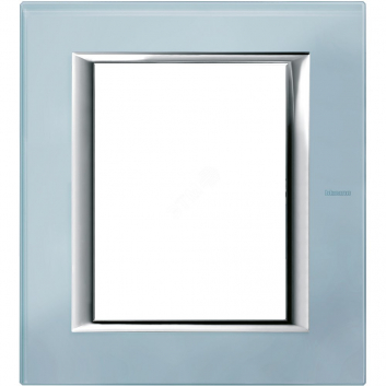 Axolute Накладки декоративные прямоугольные стекло/голубое стекло на 3+3 модуля