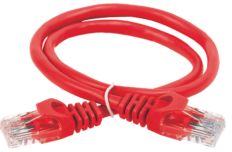 Патч-корд ITK категория 5е UTP 1 метр PVC красный