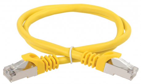 Патч-корд ITK категория 5е FTP 1.5м PVC желтый