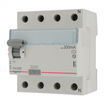 Выключатель дифференциального тока (УЗО) TX3 4п 25a 300ma -AC