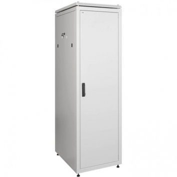 Шкаф сетевой 19дюйм LINEA N 42U 600х1000 мм металлические двери серый