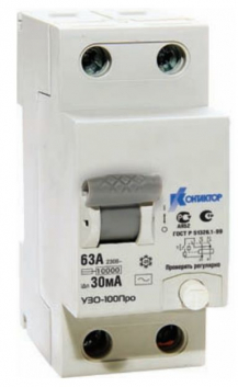 Выключатель дифференциального тока УЗО-100Про 2п 40A 100мА
