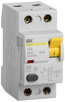 Выключатель дифференциальный тока (УЗО) ВД1-63 2Р 16А 30мА тип А