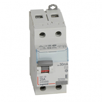 Выключатель дифференциального тока (УЗО) 2п 25А 30мА DX3 АC