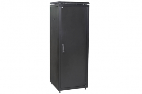 Шкаф сетевой 19дюйм ITK LINEA N 18U 600х800 мм металлическая передняя дверь черный