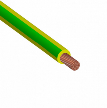 Провод силовой ПуГВ 1х4 желто-зеленый ТРТС многопроволочный