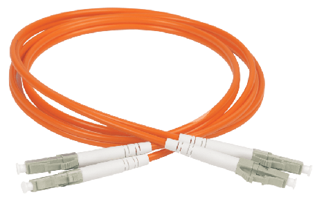 Шнур оптический коммутационный соединительный (патч-корд) для многомодового кабеля (MM) 50/125 (OM2) LC/UPC-LC/UPC двойного исполнения (Duplex) LSZH 2м