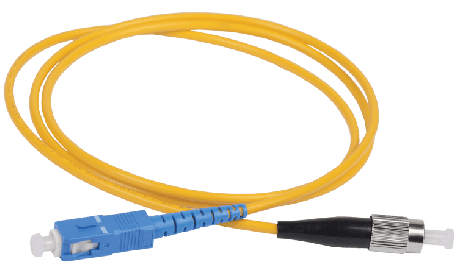 Шнур оптический коммутационный переходной (патч-корд) для одномодового кабеля (SM) 9/125 (OS2) SC/UPC-ST/UPC одинарного исполнения (Simplex) LSZH 2м