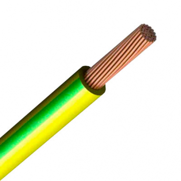 Провод силовой ПВ1 1х25 желто-зеленый