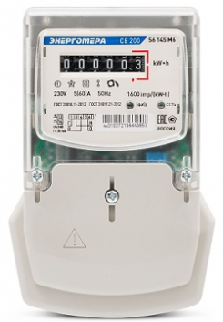 Счетчик электроэнергии CE200 S6 145 M6 однофазный однотарифный 5(60) класс точности 1.0 Щ ЭМОУ