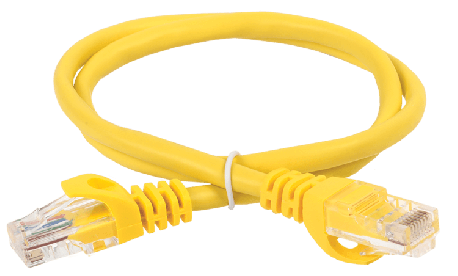 Патч-корд ITK категория 5е UTP 1.5м PVC желтый