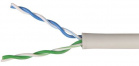 Витая пара ITK кабель связи ШПД U/UTP (неэкранированный) категория 5е 2 пары 24 AWG ПВХ (500м) серый