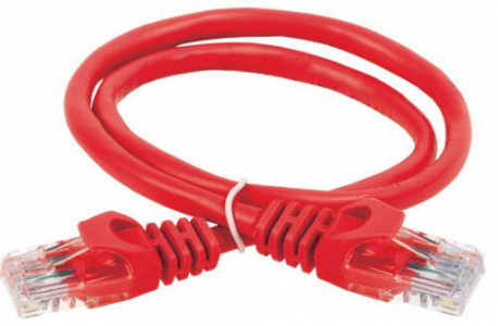 Патч-корд ITK категория 5е UTP 0.5м PVC красный