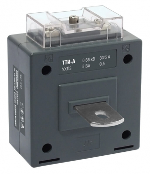 Трансформатор тока ТТИ-А 20/5А с шиной  5ВА класс точности 0.5