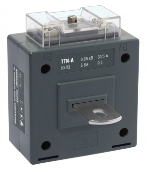 Трансформатор тока ТТИ-А 30/5А с шиной  5ВА класс точности 0.5