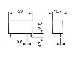 Низкопрофильные миниатюрные PCB-реле, Твердотельные реле, 3A-240VAC, 24VDC