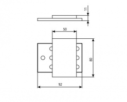 Планка У1040УТ1 сталь/ аллюминий