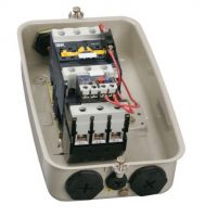 Пускатель магнитный КМИ 95А катушка управления 220В АС IP54 с кнопками П+С РТИ-3366