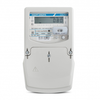Счетчик электроэнергии CE201 S7 145-JR2Q2VZ CE831M04.03 однофазный многотарифный счетчик, 5(60), кл.точ.1, Щ, ЖКИ, оптопорт, внешняя антенна RF 433, реле управления нагрузкой, электронная пломба клеммной крышки, расширенный набор параметров