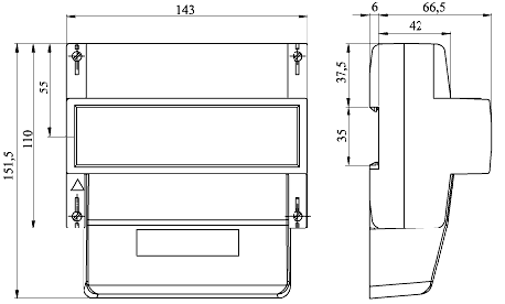 Счетчик электроэнергии CE307 R33.146.О трехфазный многотарифный, 5(100), кл.точ. 1.0, D, ЖКИ, оптопорт