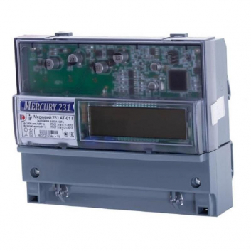 Счетчик электроэнергии Меркурий 231 АТ-01I трехфазный многотарифный, 5(60), кл.точ. 1.0,  D, ЖКИ, IrDA, 32737