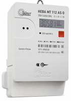 Счётчик электроэнергии НЕВА МТ 112 AS O 5(60) однофазный многотарифный, Ур регион