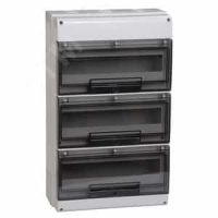 Щит распределительный навесной ЩРн-П-48 прозрачная дверь IP66 белый КМПн 3/48