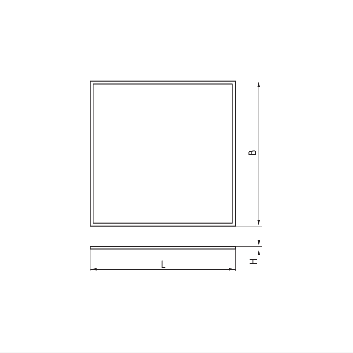 Светильник ДВО-13-38-041 Panel EM1 840