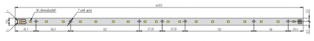 Светодиодный модуль ARGOS-LINE 470 AL 18 Seoul 3528 S5-5000K с разъемом DL250