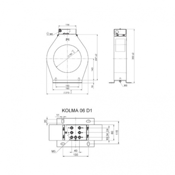 Трансформатор тока KOLMA 06 D1