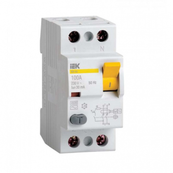 Выключатель дифференциального тока (УЗО) ВД1-63S 4Р 25А 100мА